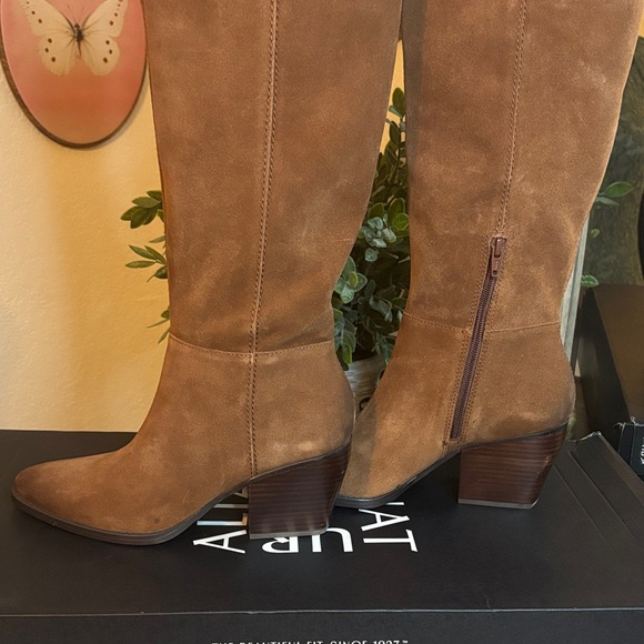 Naturalizer Fae Knee High Boots-Tan Suede - Picture 6 of 9